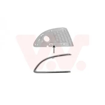 VAN WEZEL 1779595 - Baguette et bande protectrice, pare-chocs avant gauche