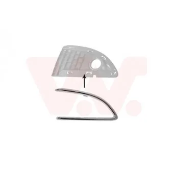 VAN WEZEL 1779596 - Baguette et bande protectrice, pare-chocs avant droit