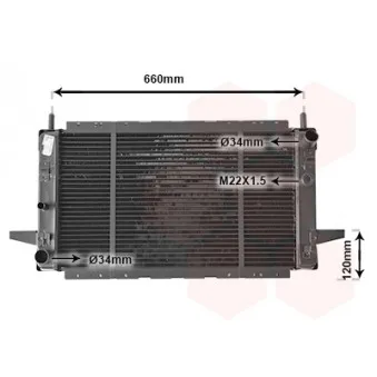 Radiateur, refroidissement du moteur THERMOTEC D7G021TT