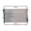 Radiateur, refroidissement du moteur VAN WEZEL [18002165]