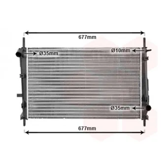 VAN WEZEL 18002185 - Radiateur, refroidissement du moteur