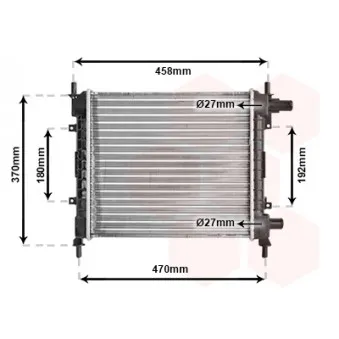 VAN WEZEL 18002257 - Radiateur, refroidissement du moteur