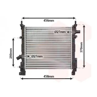 Radiateur, refroidissement du moteur VAN WEZEL OEM 1S5H8005BA