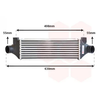 Intercooler, échangeur VAN WEZEL 18004314