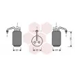 Filtre déshydratant, climatisation VAN WEZEL [1800D017]