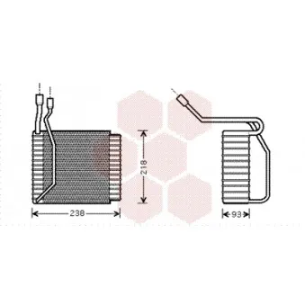 Evaporateur climatisation THERMOTEC KTT150042