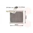 VAN WEZEL 1800V493 - Évaporateur climatisation