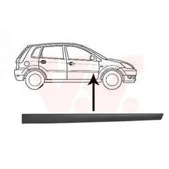 VAN WEZEL 1806424 - Baguette et bande protectrice, porte avant droit
