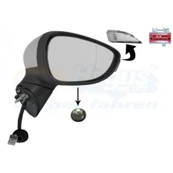 Rétroviseur extérieur VAN WEZEL OEM 1633085