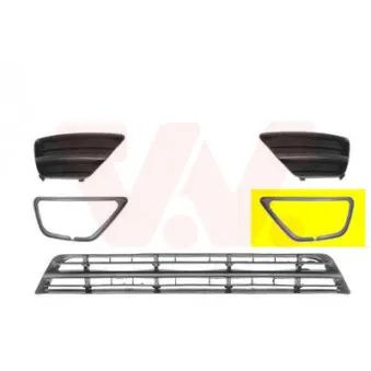 VAN WEZEL 1861593 - Grille de ventilation, pare-chocs avant gauche