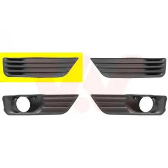 VAN WEZEL 1863592 - Grille de ventilation, pare-chocs avant droit
