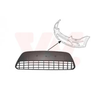 VAN WEZEL 1864590 - Grille de ventilation, pare-chocs