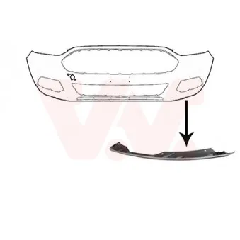 VAN WEZEL 1883501 - Spoiler avant gauche