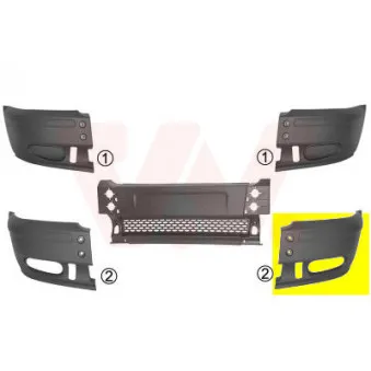 VAN WEZEL 1898565 - Pare-chocs avant gauche