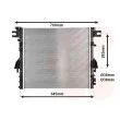 Radiateur, refroidissement du moteur VAN WEZEL [21002052]