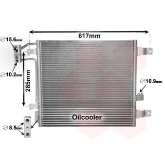 Condenseur, climatisation VAN WEZEL 21005057