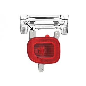 VAN WEZEL 2128929 - Feu antibrouillard arrière