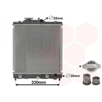 Radiateur, refroidissement du moteur VAN WEZEL OEM 19010P7G902