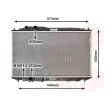 Radiateur, refroidissement du moteur VAN WEZEL [25002191]