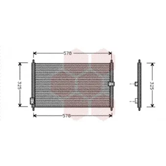 VAN WEZEL 25005086 - Condenseur, climatisation