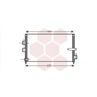 Condenseur, climatisation VAN WEZEL OEM 80110SNBA41