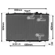 Radiateur, refroidissement du moteur VAN WEZEL [25012702]