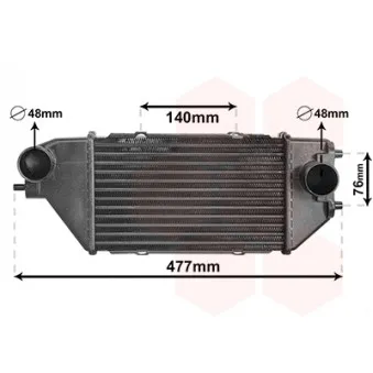 VAN WEZEL 25014701 - Intercooler, échangeur