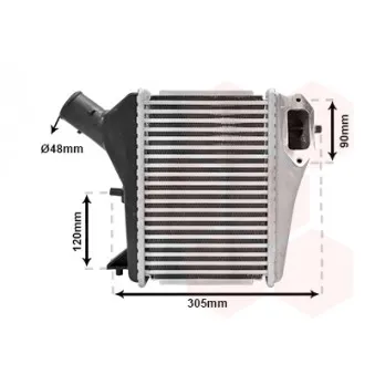 Intercooler, échangeur VAN WEZEL OEM 19710R5ZG01