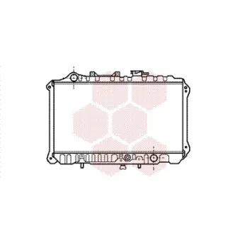 Radiateur, refroidissement du moteur VAN WEZEL 27002019