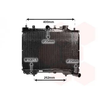 Radiateur, refroidissement du moteur VAN WEZEL 27002023