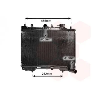 Radiateur, refroidissement du moteur VAN WEZEL 27002024