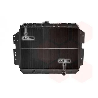 Radiateur, refroidissement du moteur VAN WEZEL 27002026