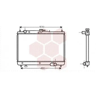 VAN WEZEL 27002066 - Radiateur, refroidissement du moteur