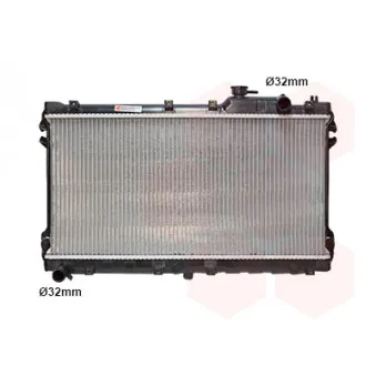 Radiateur, refroidissement du moteur VAN WEZEL 27002087