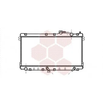 Radiateur, refroidissement du moteur VAN WEZEL OEM B64J15200A