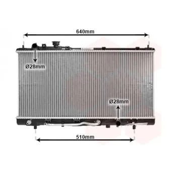 Radiateur, refroidissement du moteur VAN WEZEL OEM ZL0415200A