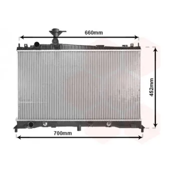 Radiateur, refroidissement du moteur VAN WEZEL OEM LF2115200A