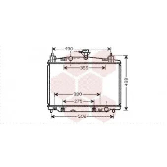 VAN WEZEL 27002212 - Radiateur, refroidissement du moteur