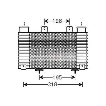 Intercooler, échangeur VAN WEZEL 27004250