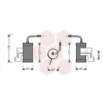 VAN WEZEL 2700D165 - Filtre déshydratant, climatisation