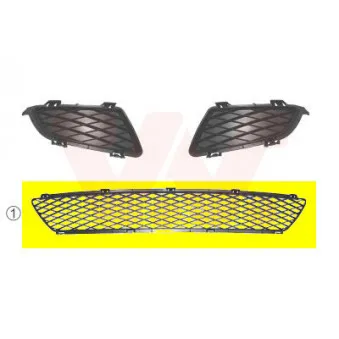 VAN WEZEL 2754590 - Grille de ventilation, pare-chocs