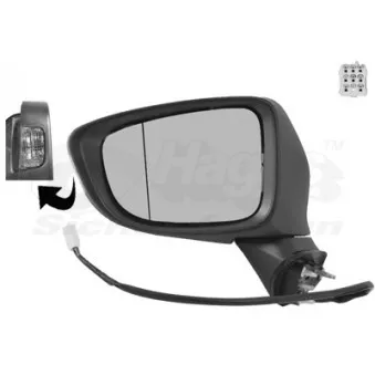 Rétroviseur extérieur VAN WEZEL OEM GHR169181E Rétroviseur extérieur VAN WEZEL OEM GHR169181E