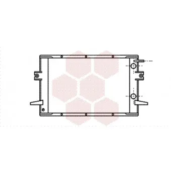 Radiateur, refroidissement du moteur VAN WEZEL 28002026