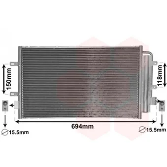 Condenseur, climatisation DENSO DCN12005