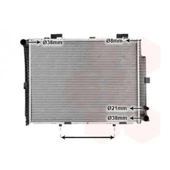 Radiateur, refroidissement du moteur VAN WEZEL 30002208 pour MERCEDES-BENZ CLASSE E E 430 T 4-matic - 279cv
