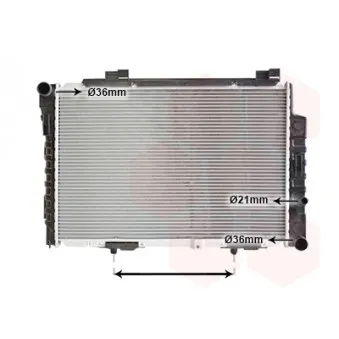 Radiateur, refroidissement du moteur VAN WEZEL 30002230 pour MERCEDES-BENZ CLASSE C C 220 CDI - 125cv