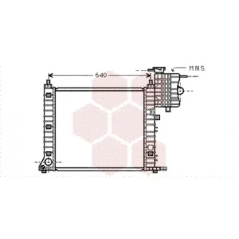 Radiateur, refroidissement du moteur VAN WEZEL OEM a6385013501