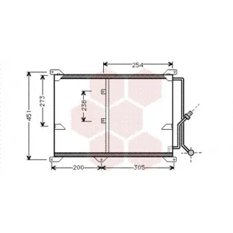 Condenseur, climatisation VAN WEZEL 30005197