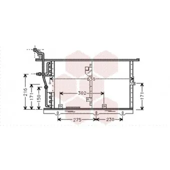 Condenseur, climatisation VAN WEZEL 30005244