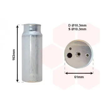 Filtre déshydratant, climatisation VAN WEZEL OEM A1638300083